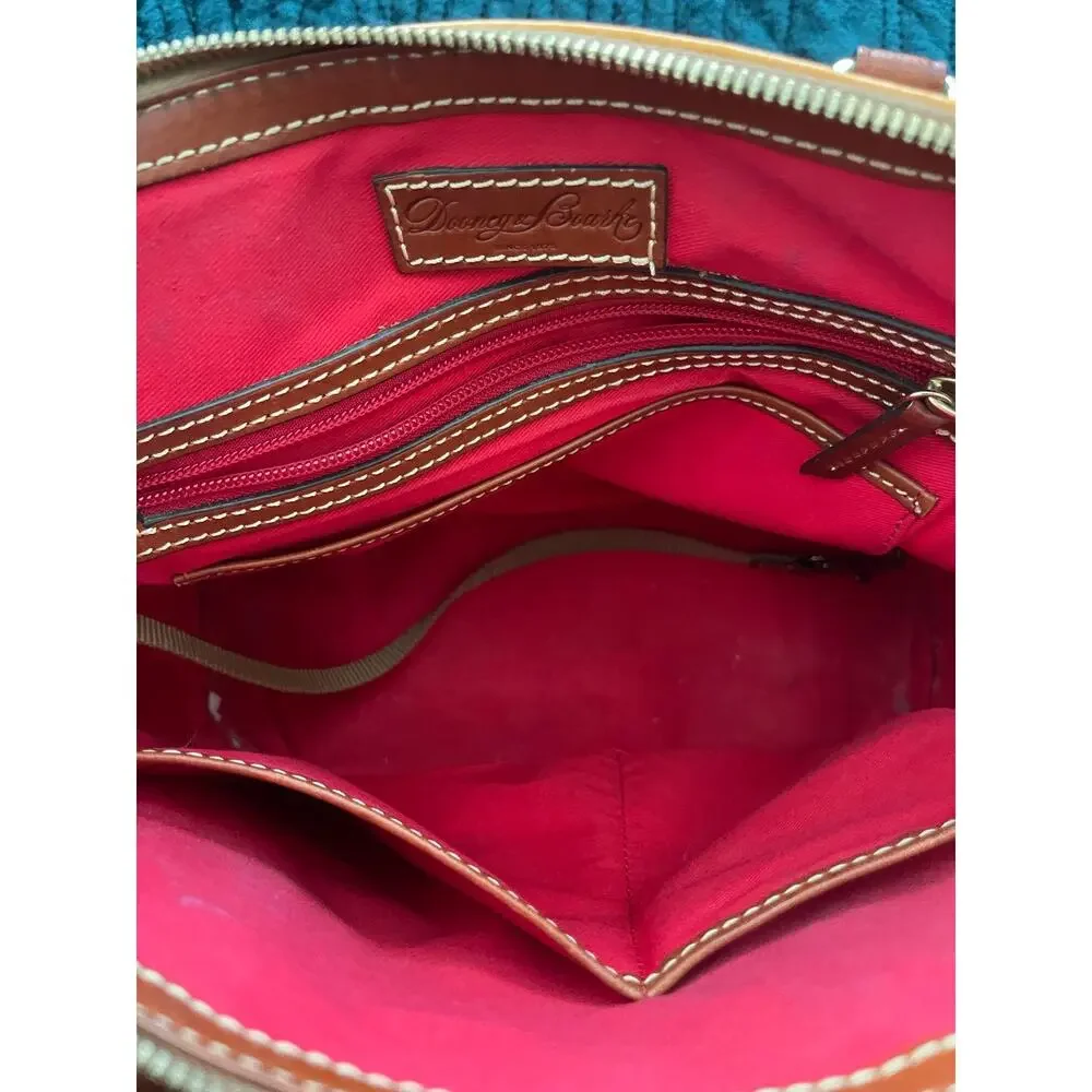 Classic Dooney & Bourke Pebble Grain Zip Satchel Leather Bag